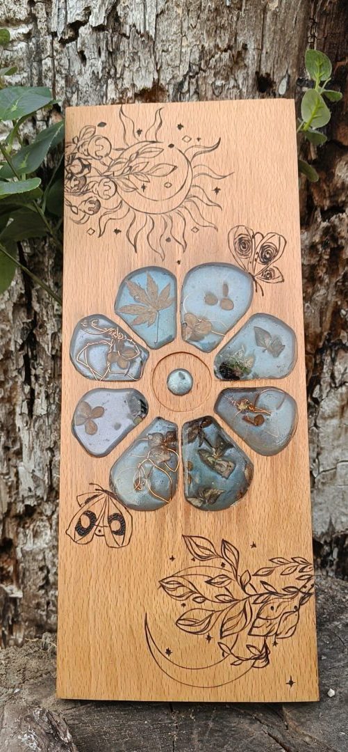 Niymaea bois planche apero fait a la main poetique 1