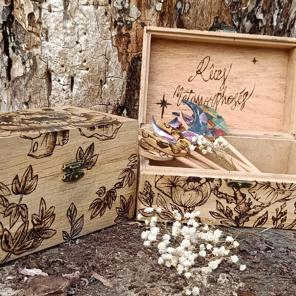 Niymaea coffret bois poetique