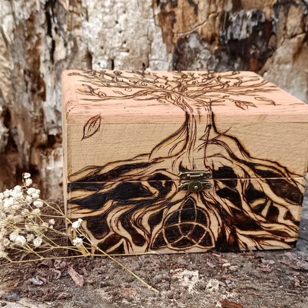 Niymaea coffret souvenir bijou bois folklore