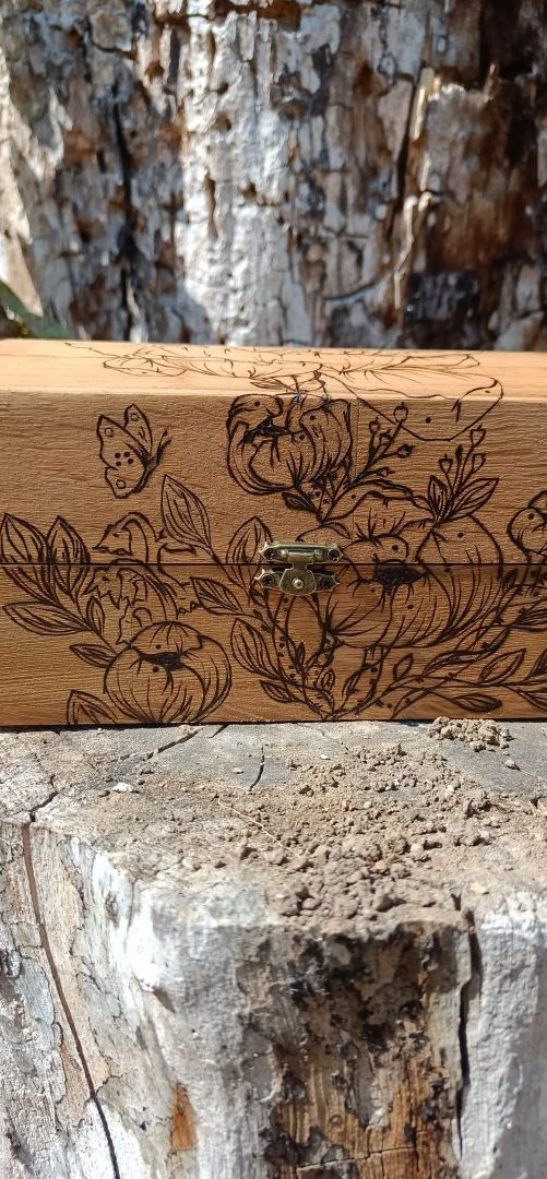 Niymaea coffrets bois bijoux souvenir florale poetique