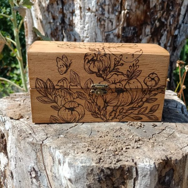 Niymaea coffrets bois bijoux souvenir florale poetique