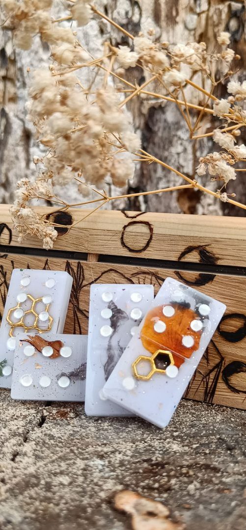 Niymaea jeu revisiter poetique domino fait main